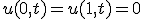 u(0,t)=u(1,t)=0