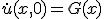 \dot{u}(x,0) = G(x)