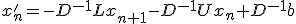 x'_{n} = -D^{-1}Lx_{n+1}-D^{-1}Ux_{n}+D^{-1}b