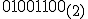 01001100_{(2)}