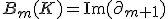 B_{m}(K) = \mathrm{Im}(\partial_{m+1})