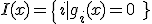 I(x)=\{i | g_{i}(x)=0\ }