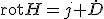 \mathrm{rot}H = j + \dot{D}