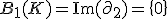 B_{1}(K) = \mathrm{Im}(\partial_2) = \{0\}