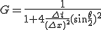 G=\frac{1}{1+4\frac{\Delta t}{(\Delta x)^2}(\sin\frac{\theta}{2})^2}