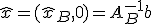 \hat{x} = (\hat{x}_B,0) = A_{B}^{-1}b